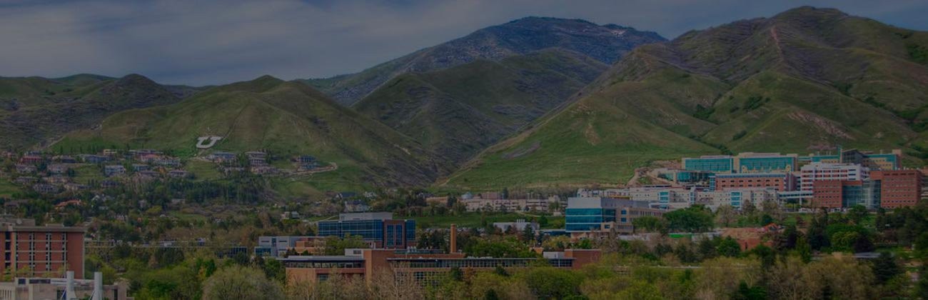 Arial view of the University of Utah campus