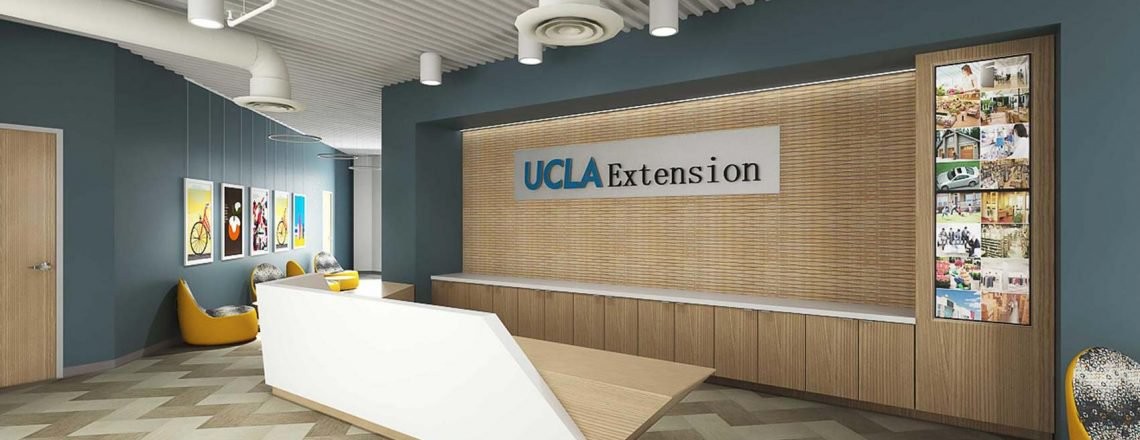 Inside of the UCLA Extension building