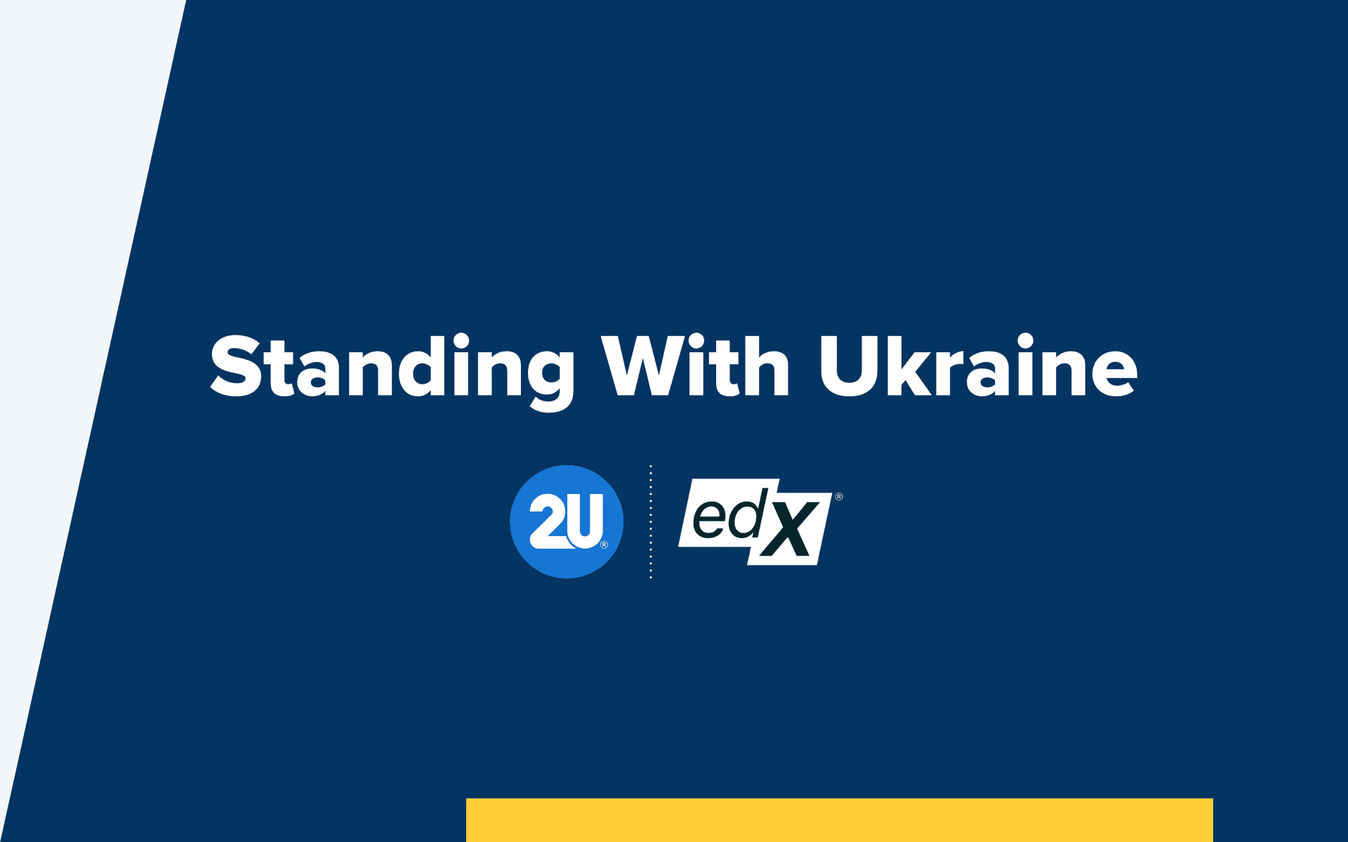 Russia-Ukraine Crisis I Supporting Displaced Learners I edX | 2U