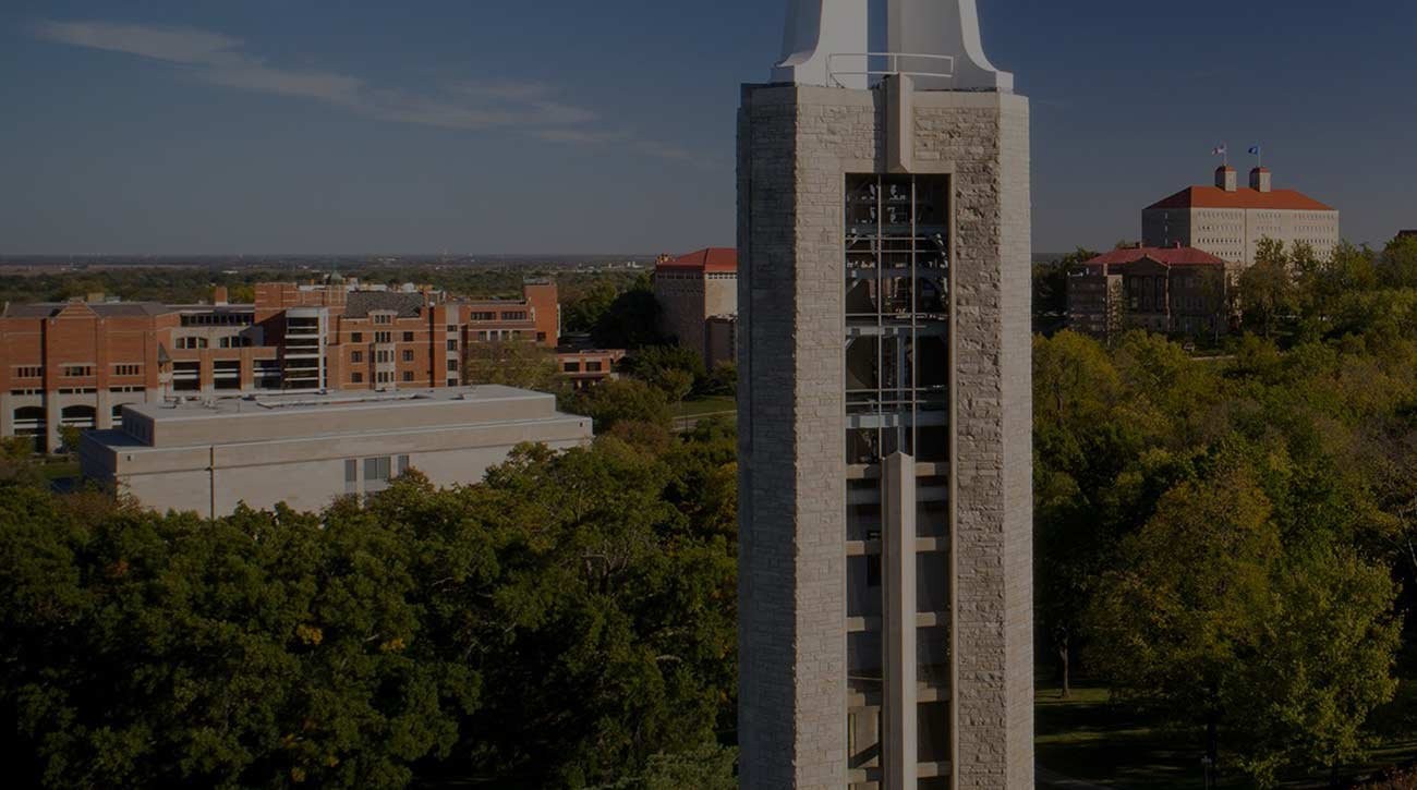 Aerial view of the University of Kansas