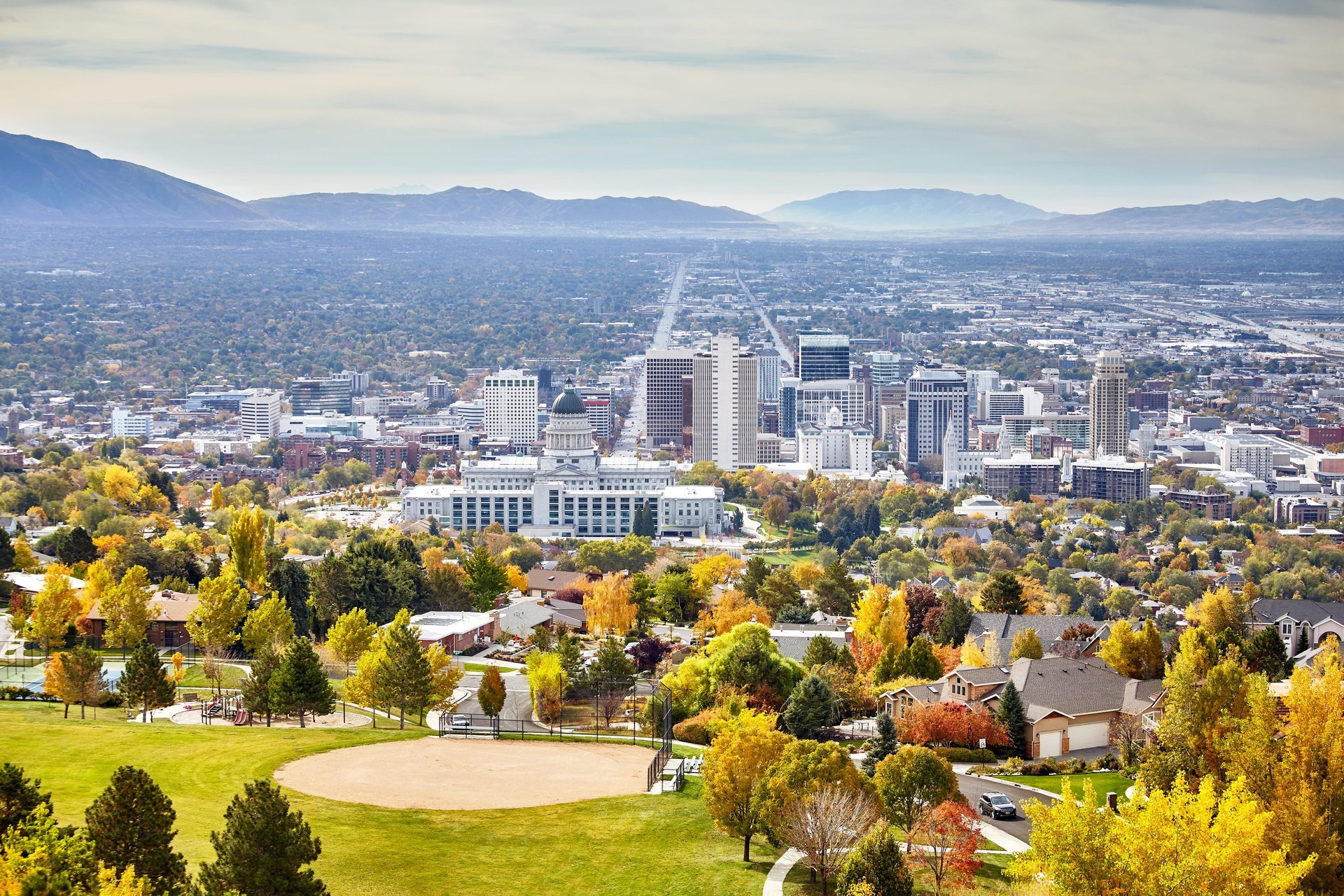 City view of the University of Utah in Salt Lake City