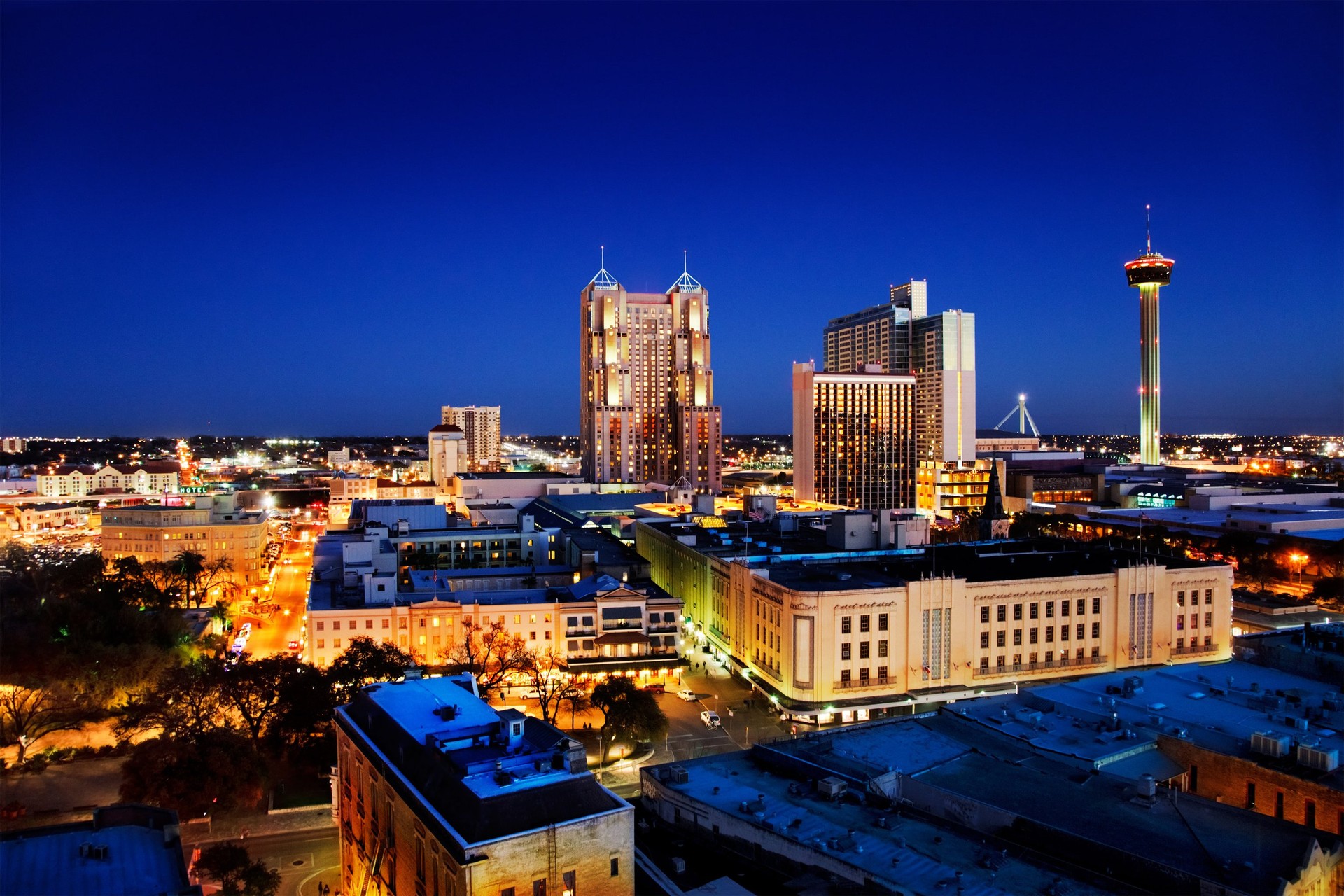 City view of downtown San Antonio