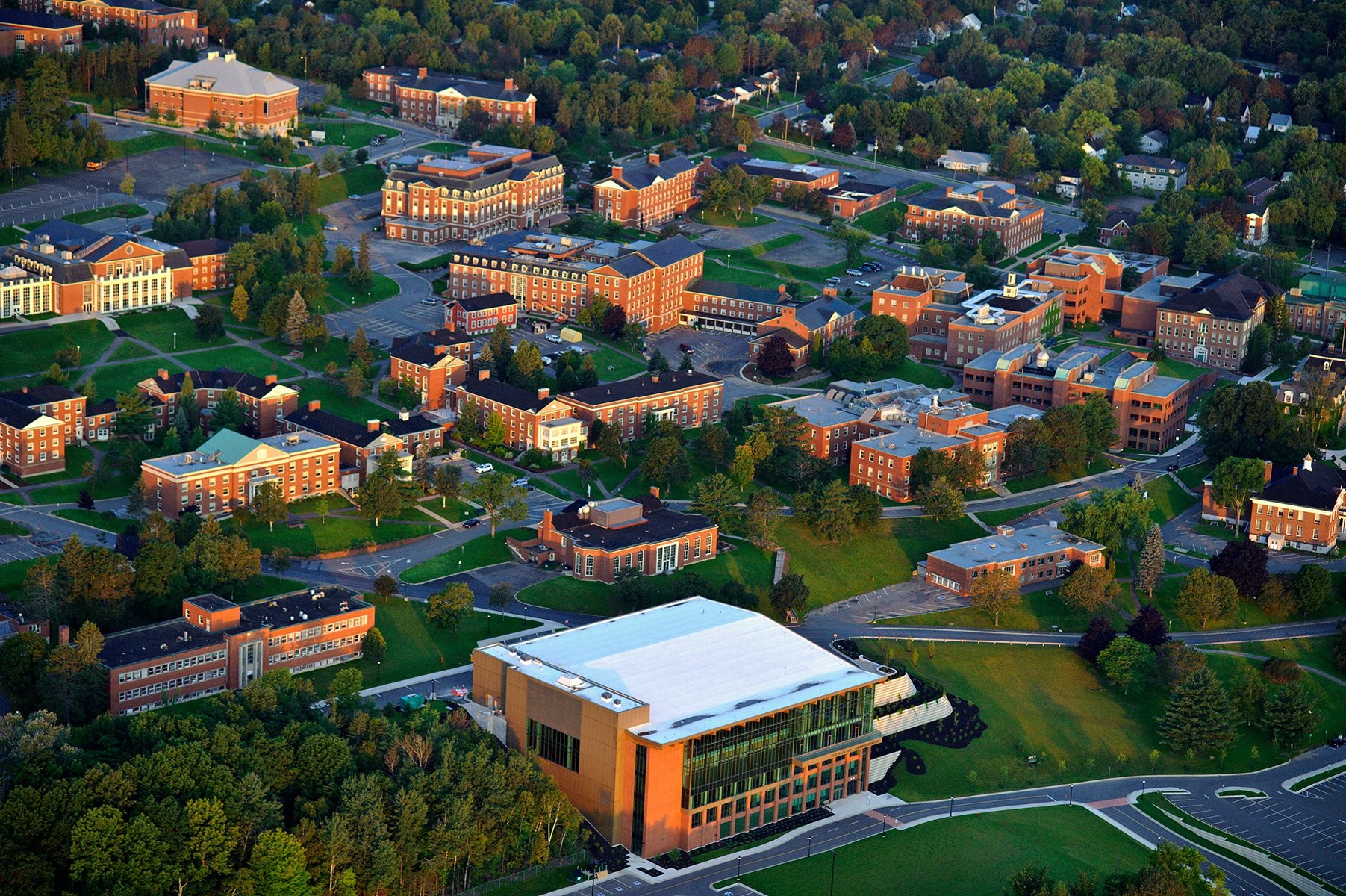 UNB campus aerial image