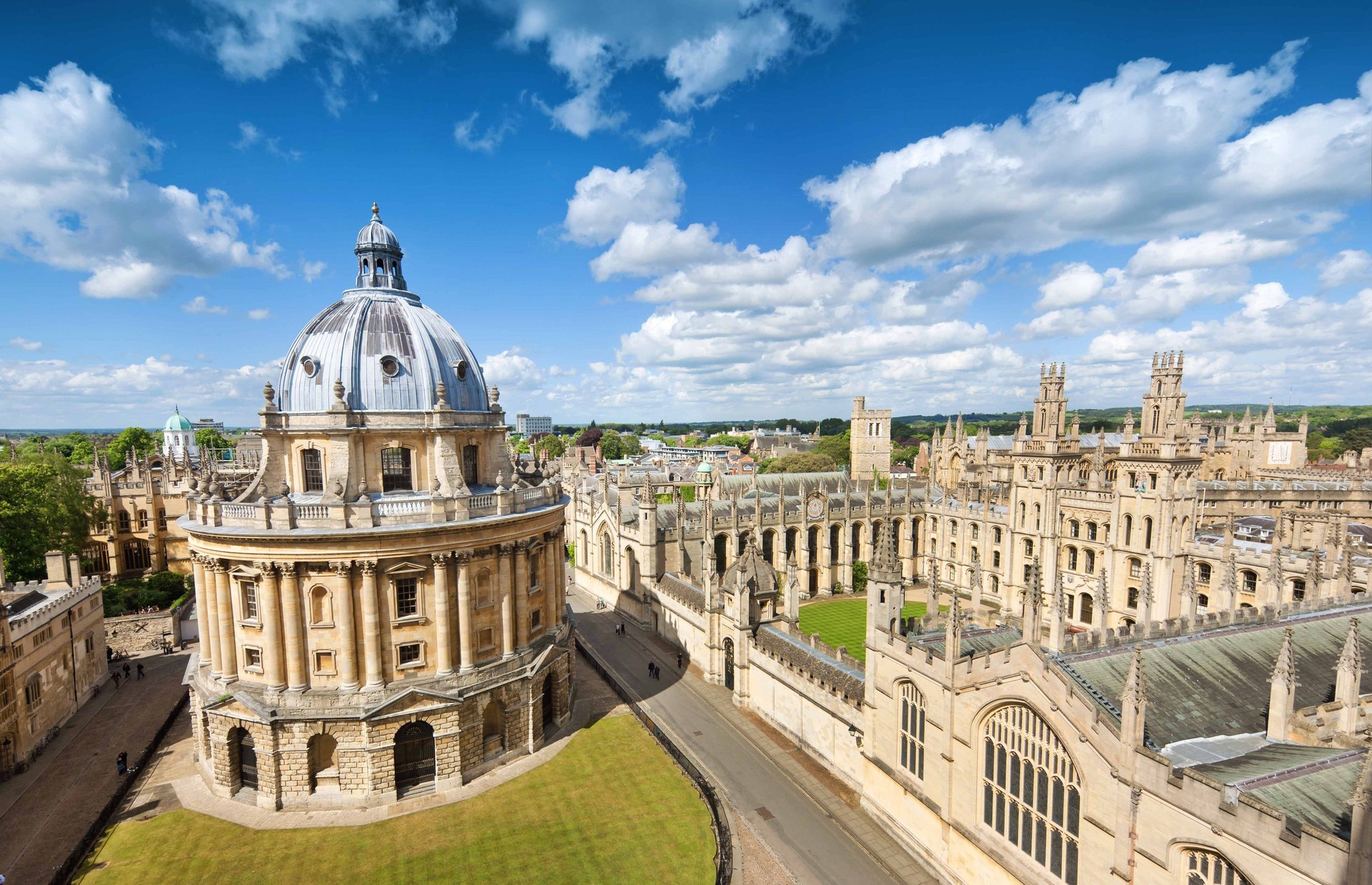 The dome structure in Radcliffe Square at the Oxford University campus